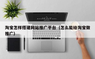 黄山淘宝怎样搭建网站推广平台（怎么能给淘宝做推广）